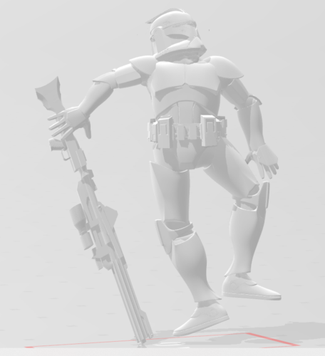 Dead Clone Troopers Legion Scale Token Set 3D Print 256261 Dead Clone Troopers Legion Scale Token Set 3D Print 256261