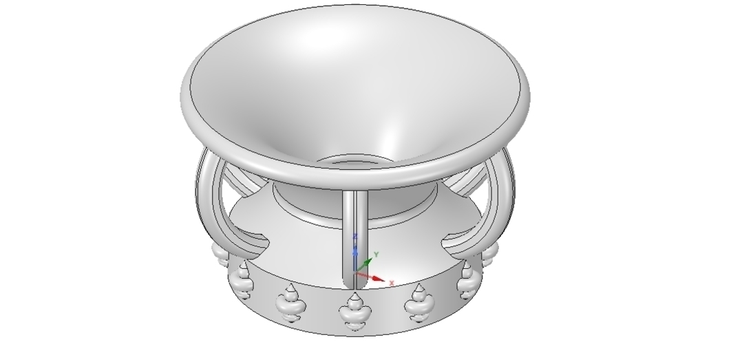 vase amphora cup vessel v03 for 3d-print or cnc 3D Print 256338