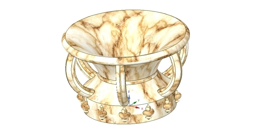 vase amphora cup vessel v03 for 3d-print or cnc 3D Print 256341