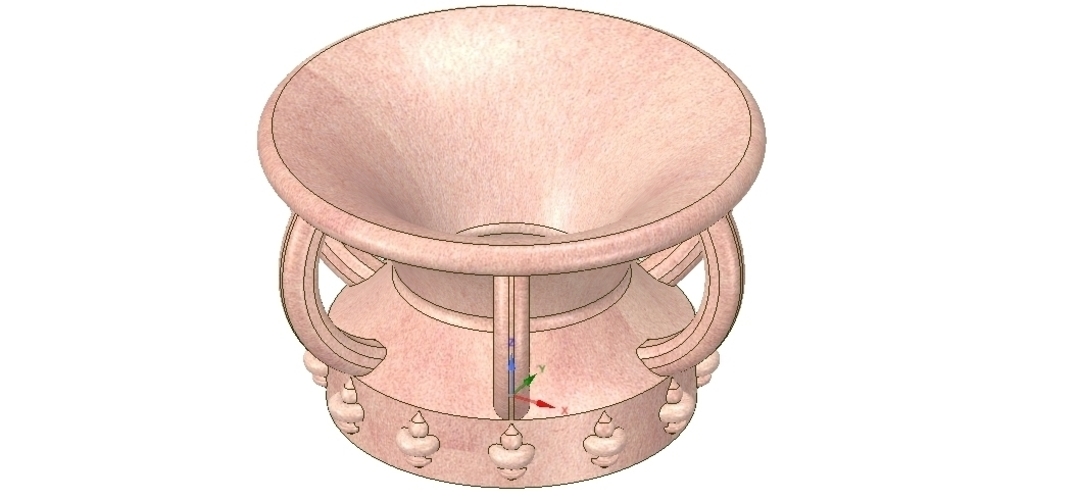 vase amphora cup vessel v03 for 3d-print or cnc 3D Print 256342