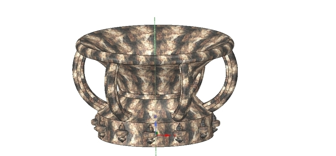 vase amphora cup vessel v03 for 3d-print or cnc 3D Print 256347