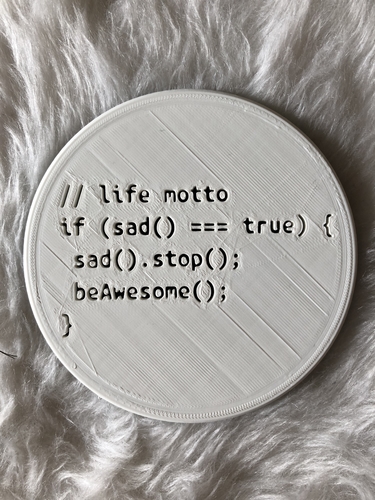 c{}de coaster 3D Print 256408 c{}de coaster 3D Print 256408