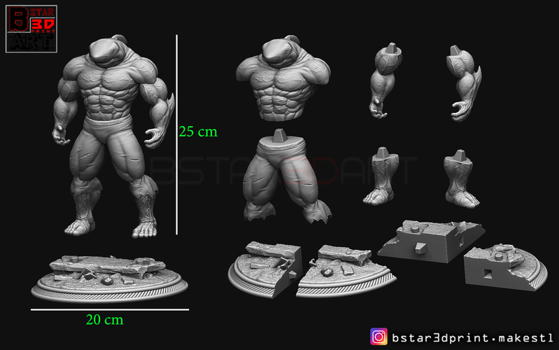 The Shark Man 3d print 3D Print 256589