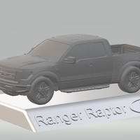 Small FORD RAPTOR F150 3D MODEL CAR CUSTOM 3D PRINTING STL FILE 3D Printing 256700