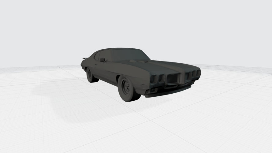 3D PRINTING MODEL OF PONTIAC GTO 1970 CAR STL FILE 3D Print 256743