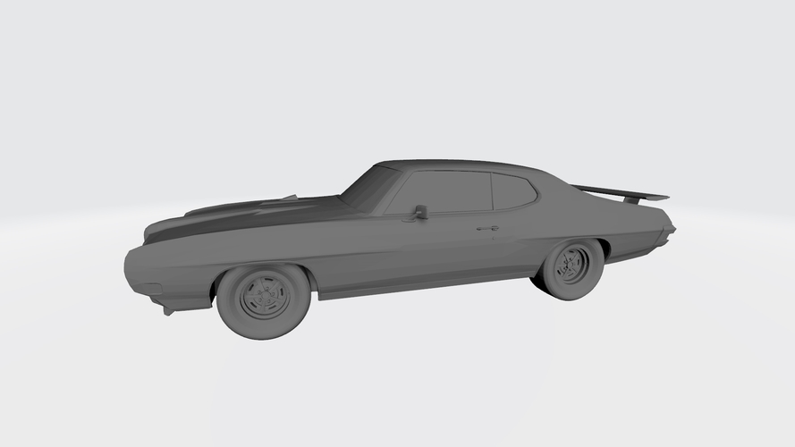 3D PRINTING MODEL OF PONTIAC GTO 1970 CAR STL FILE 3D Print 256745