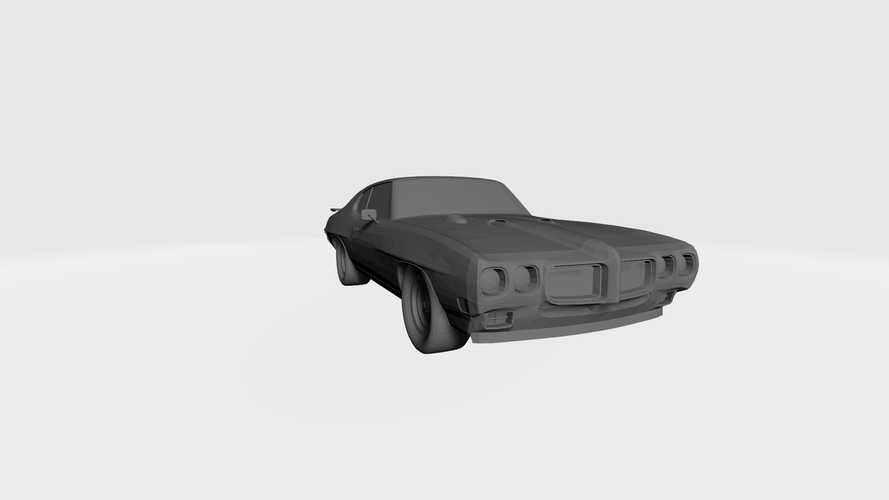 3D PRINTING MODEL OF PONTIAC GTO 1970 CAR STL FILE 3D Print 256746