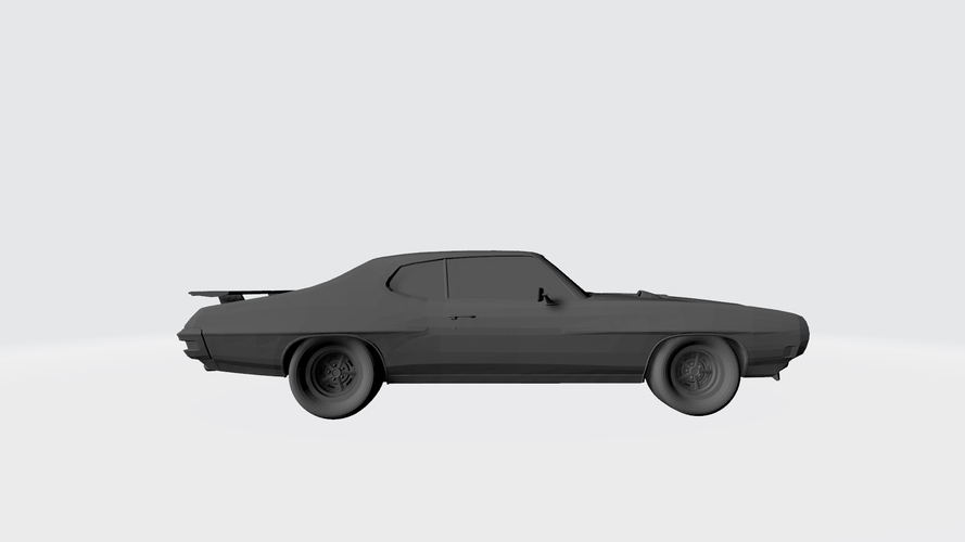 3D PRINTING MODEL OF PONTIAC GTO 1970 CAR STL FILE 3D Print 256750