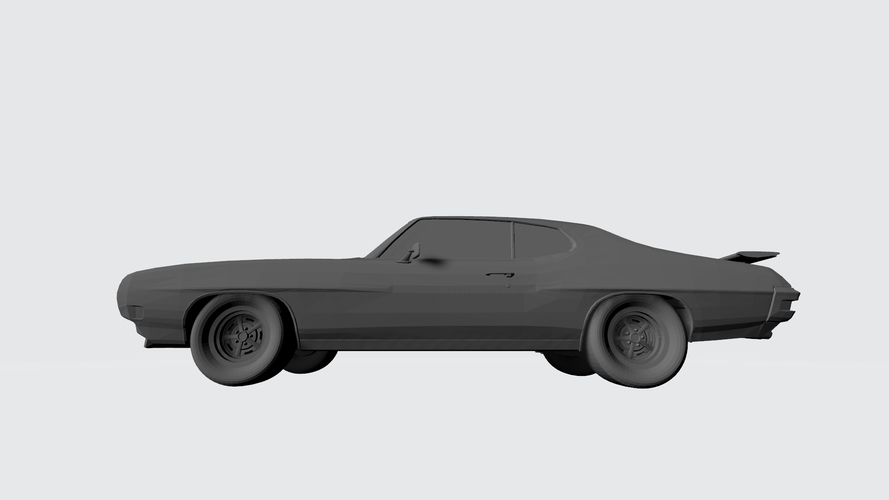 3D PRINTING MODEL OF PONTIAC GTO 1970 CAR STL FILE 3D Print 256752
