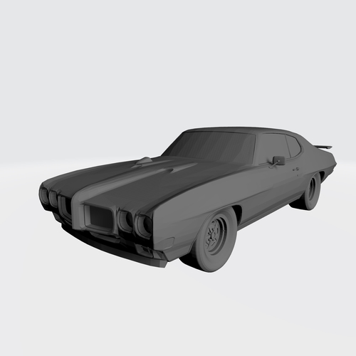 3D PRINTING MODEL OF PONTIAC GTO 1970 CAR STL FILE 3D Print 256753