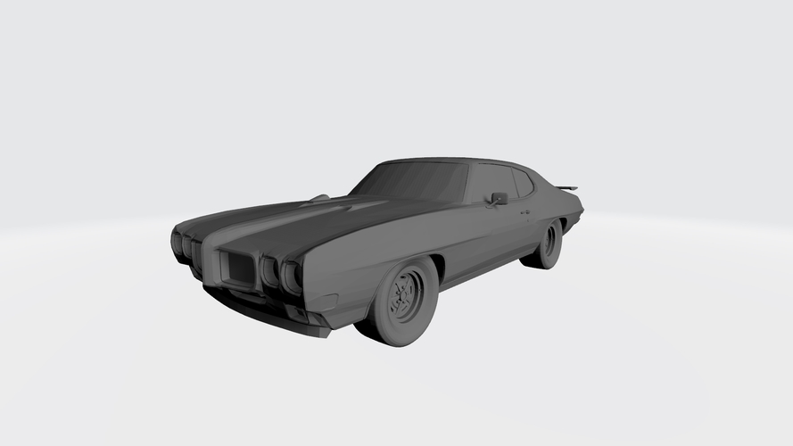 3D PRINTING MODEL OF PONTIAC GTO 1970 CAR STL FILE 3D Print 256754