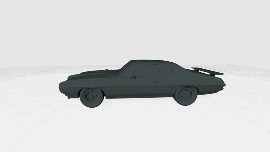 3D PRINTING MODEL OF PONTIAC GTO 1970 CAR STL FILE 3D Print 256755