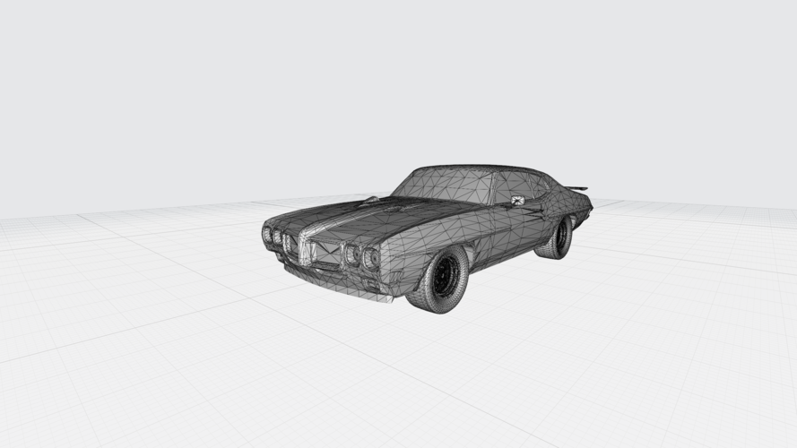 3D PRINTING MODEL OF PONTIAC GTO 1970 CAR STL FILE 3D Print 256756
