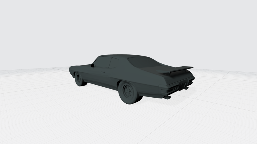 3D PRINTING MODEL OF PONTIAC GTO 1970 CAR STL FILE 3D Print 256757