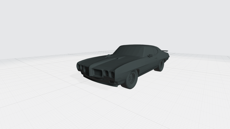 3D PRINTING MODEL OF PONTIAC GTO 1970 CAR STL FILE 3D Print 256758
