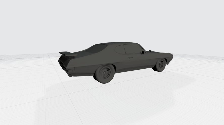 3D PRINTING MODEL OF PONTIAC GTO 1970 CAR STL FILE 3D Print 256759