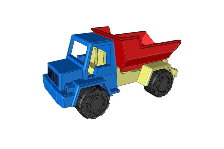 Toy Dump Truck 3D Print 25679