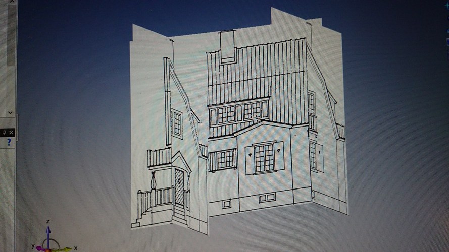 Swedish house, model (1:87, OpenRailway) 3D Print 25692