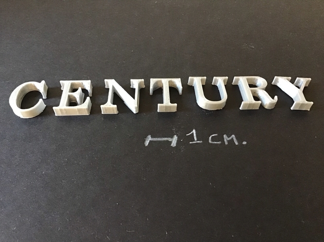 CENTURY font uppercase 3D letters STL file 3D Print 257264 CENTURY font uppercase 3D letters STL file 3D Print 257264