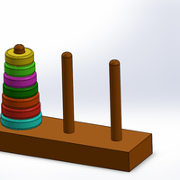 Small Hanoi Tower 3D Printing 257756