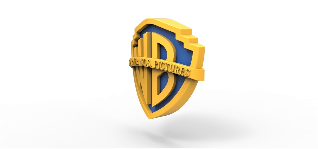 3D printable Warner Bros. Pictures logo 3D Print 257804 3D printable Warner Bros. Pictures logo 3D Print 257804