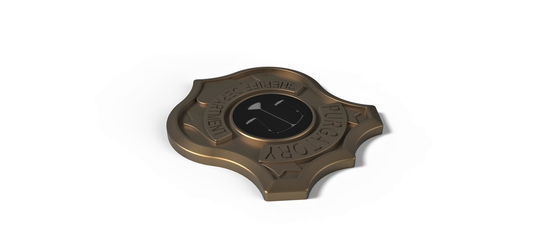 3D printable badge Purgatory Sheriff Department 3D Print 257812 3D printable badge Purgatory Sheriff Department 3D Print 257812
