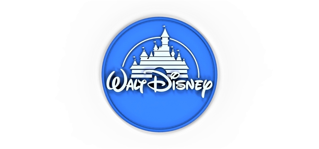 3D printable Walt Disney logo 3D Print 257829 3D printable Walt Disney logo 3D Print 257829
