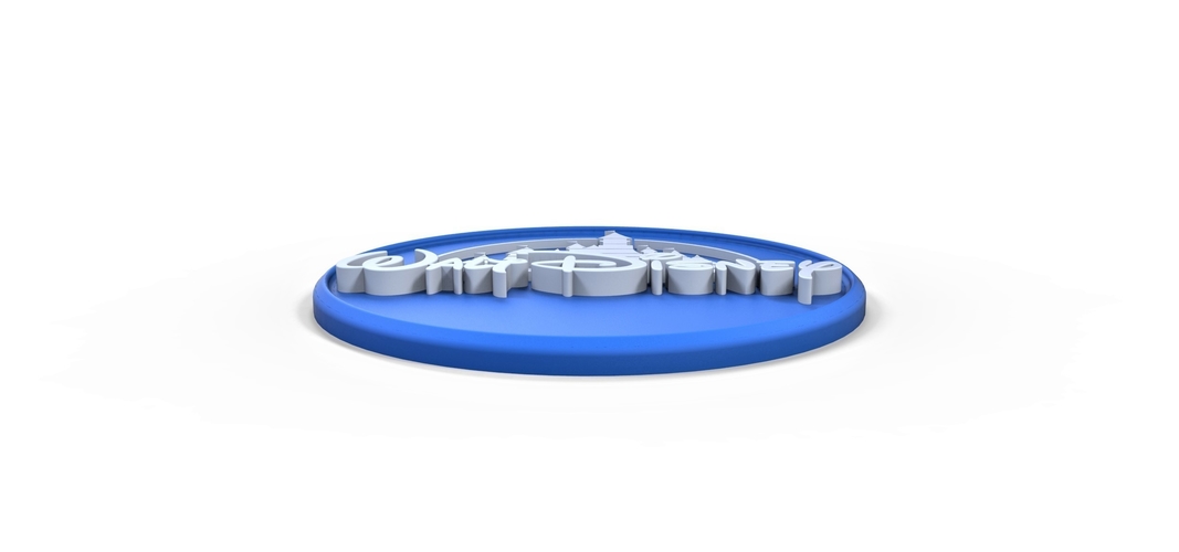 3D printable Walt Disney logo 3D Print 257831 3D printable Walt Disney logo 3D Print 257831
