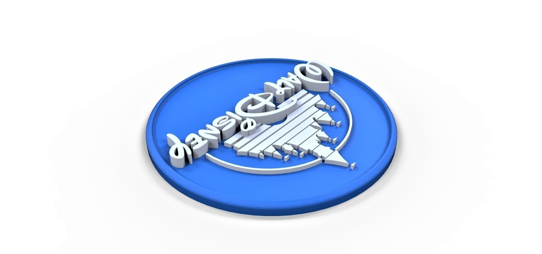 3D printable Walt Disney logo 3D Print 257832 3D printable Walt Disney logo 3D Print 257832