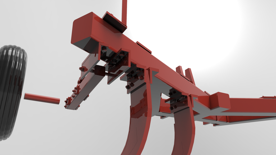 RÁBA ML - Cultivator - Scale 1/35 3D Print 258126 RÁBA ML - Cultivator - Scale 1/35 3D Print 258126