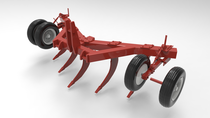 RÁBA ML - Cultivator - Scale 1/35 3D Print 258128 RÁBA ML - Cultivator - Scale 1/35 3D Print 258128
