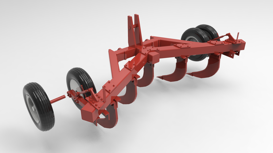 RÁBA ML - Cultivator - Scale 1/35 3D Print 258129 RÁBA ML - Cultivator - Scale 1/35 3D Print 258129
