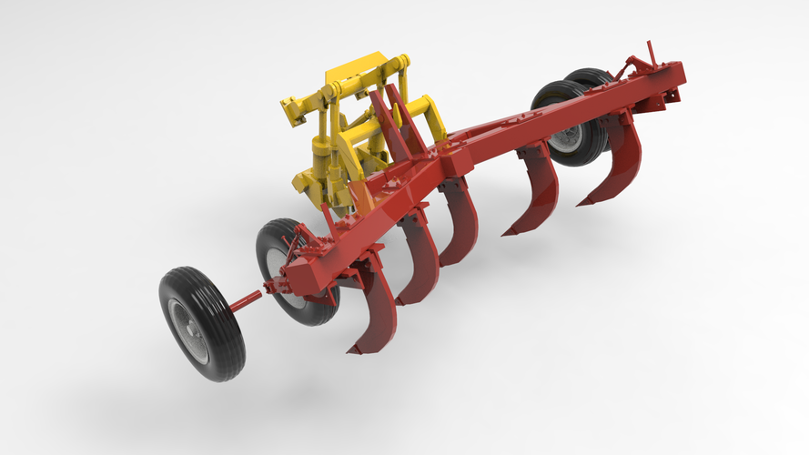 RÁBA ML - Cultivator - Scale 1/35 3D Print 258132 RÁBA ML - Cultivator - Scale 1/35 3D Print 258132