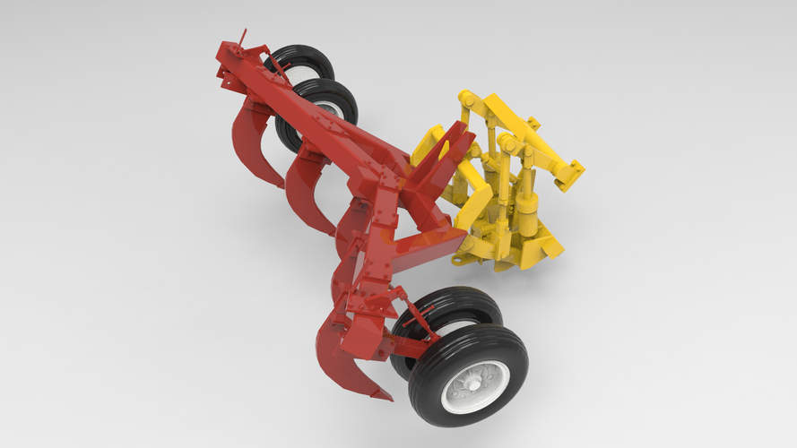RÁBA ML - Cultivator - Scale 1/35 3D Print 258133 RÁBA ML - Cultivator - Scale 1/35 3D Print 258133