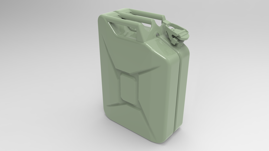 German Jerrycan - Wasser- Scale 1/16 3D Print 258175 German Jerrycan - Wasser- Scale 1/16 3D Print 258175