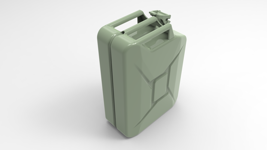German Jerrycan - Wasser- Scale 1/16 3D Print 258176 German Jerrycan - Wasser- Scale 1/16 3D Print 258176