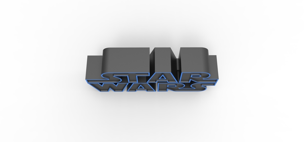3D printable Star Wars logo 3D Print 258202 3D printable Star Wars logo 3D Print 258202