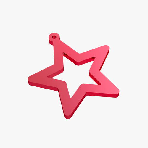 Earrings star 3D Print 258306 Earrings star 3D Print 258306