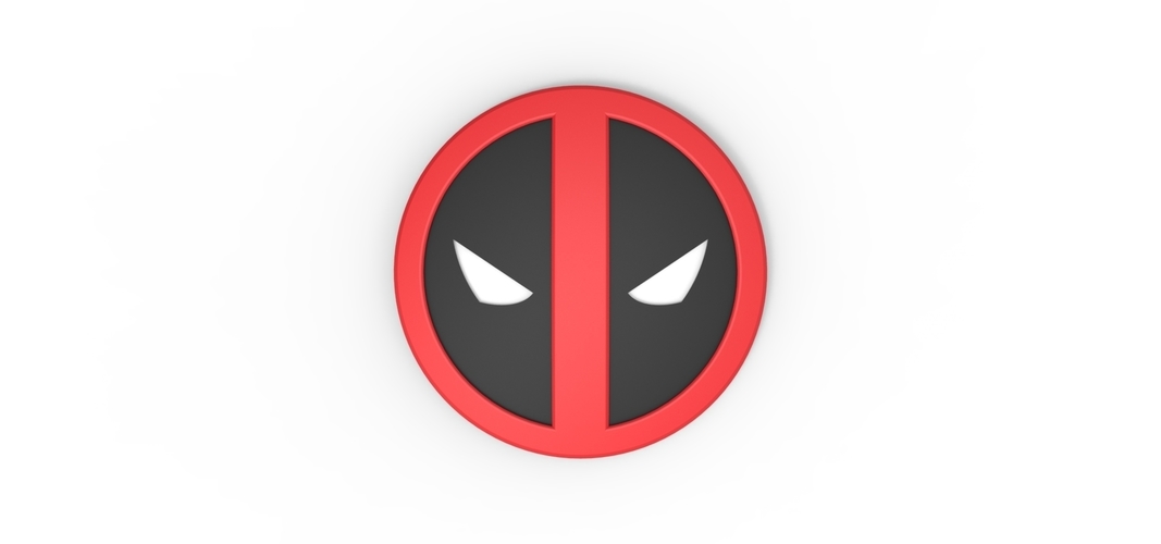 3D printable Deadpool emblem 3D Print 258314 3D printable Deadpool emblem 3D Print 258314