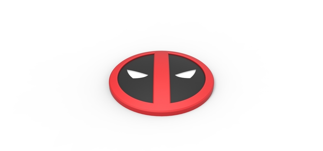 3D printable Deadpool emblem 3D Print 258315 3D printable Deadpool emblem 3D Print 258315