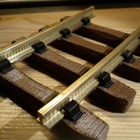 Small Model train sleepers (1:32, OpenRailway) 3D Printing 25836