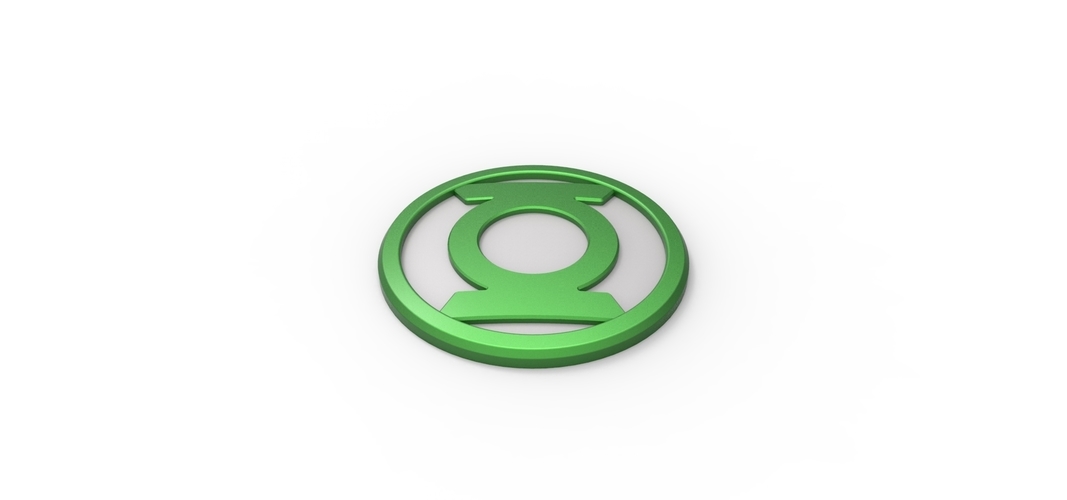 3D printable Green Lantern emblem 3D Print 258416 3D printable Green Lantern emblem 3D Print 258416