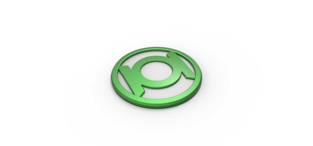 3D printable Green Lantern emblem 3D Print 258418 3D printable Green Lantern emblem 3D Print 258418