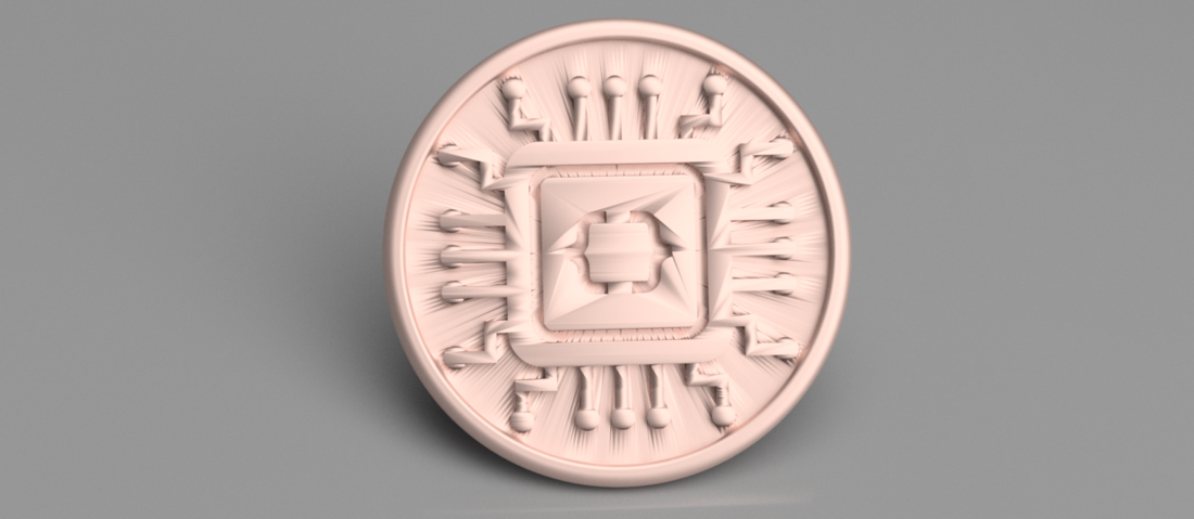 Chip coaster 3D Print 258535 Chip coaster 3D Print 258535