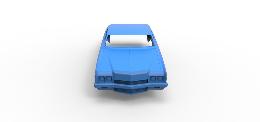 Diecast shell Chevrolet Impala 1972 4 doors Scale 1 to 24 3D Print 258610 Diecast shell Chevrolet Impala 1972 4 doors Scale 1 to 24 3D Print 258610