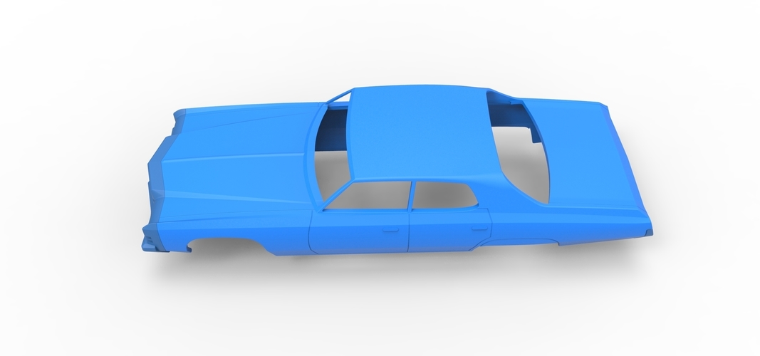 Diecast shell Chevrolet Impala 1972 4 doors Scale 1 to 24 3D Print 258613 Diecast shell Chevrolet Impala 1972 4 doors Scale 1 to 24 3D Print 258613