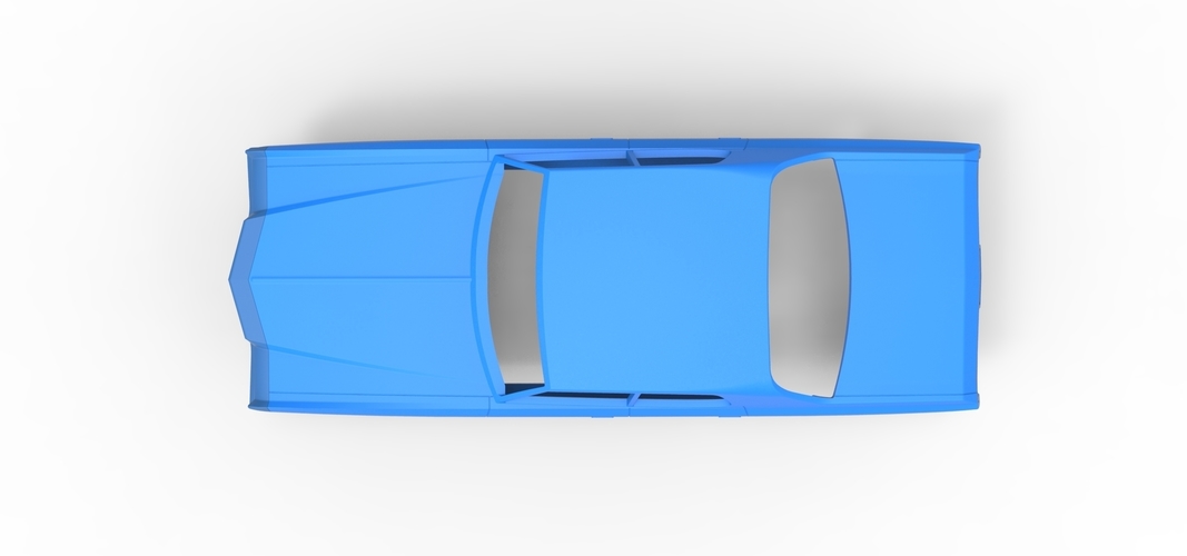 Diecast shell Chevrolet Impala 1972 4 doors Scale 1 to 24 3D Print 258614 Diecast shell Chevrolet Impala 1972 4 doors Scale 1 to 24 3D Print 258614