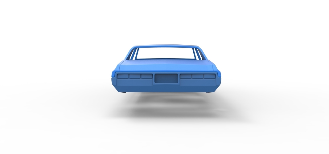 Diecast shell Chevrolet Impala 1972 4 doors Scale 1 to 24 3D Print 258620 Diecast shell Chevrolet Impala 1972 4 doors Scale 1 to 24 3D Print 258620