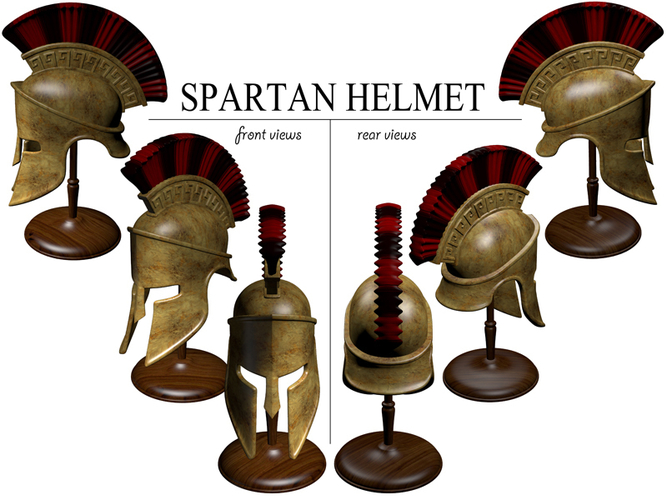 Spartan Helmet 3D Print 258873