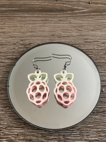 Raspberry Pi earrings 3D Print 259126 Raspberry Pi earrings 3D Print 259126